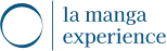 La Manga Experience's main logo: A circle on the left followed by the company's name on the right